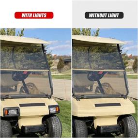 img 1 attached to 🚦 Enhance Golf Cart Safety with RANSOTO LED Headlight & Tail Light - Fits 1993+ Club Car DS Golf Carts