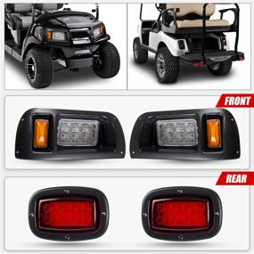 img 3 attached to 🚦 Enhance Golf Cart Safety with RANSOTO LED Headlight & Tail Light - Fits 1993+ Club Car DS Golf Carts