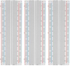 img 4 attached to 🔌 DEYUE Solderless Prototype Breadboard Set - 830 Tie Points Breadboard (3-Piece Pack)