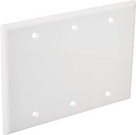 📦 leviton 88033 3-gang no device blank wallplate - white (standard size, thermoset, box mount) логотип