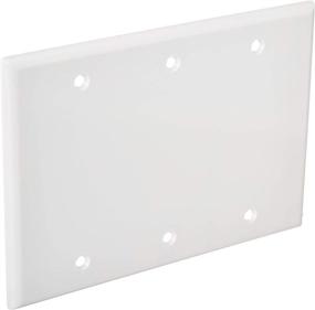 img 4 attached to 📦 Leviton 88033 3-Gang No Device Blank Wallplate - White (Standard Size, Thermoset, Box Mount)