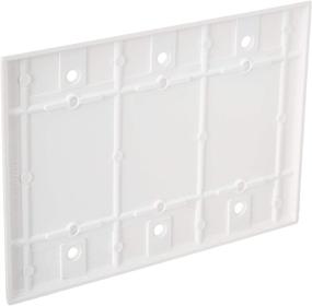 img 2 attached to 📦 Leviton 88033 3-Gang No Device Blank Wallplate - White (Standard Size, Thermoset, Box Mount)