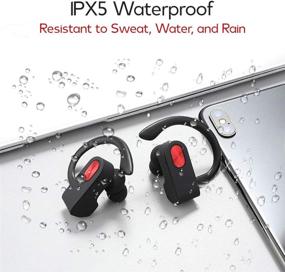 img 1 attached to 🎧 ZOpid Wireless Earbuds - TWS Bluetooth 5.0 Stereo Headphones with Microphone and Charging Case - Sweatproof/Waterproof Sports Earbuds with Adjustable Ear Hooks | Compatible with Fire TV Stick