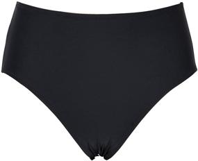 img 1 attached to 🩱 Hilor Women's High Waisted Bikini Bottoms - Solid Swimsuits Swim Briefs: Classic Tankini Bottom Swim Shorts