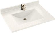 🔳 swanstone cv02225.011 contour single-bowl vanity top, 25-inch length x 22-inch width x 6.25-inch height, tahiti white - enhanced for seo. logo