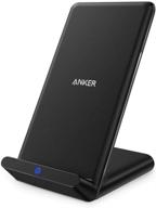 🔌 anker wireless charger stand - powerport wireless 5, qi-certified - compatible with iphone 11, 11 pro, 11 pro max, xr, xs max, xs, x, 8, 8 plus, samsung galaxy s20 s10 s9 s8, note 10 note 9 (ac adapter not included) logo