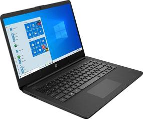 img 4 attached to Newest HP 14 Inch Premium Laptop 2020, AMD Athlon Silver 3050U up to 3.2 GHz (Outperforms i5-7200U), 🖥️ 8GB DDR4 RAM, 128GB SSD + 500GB HDD, Bluetooth, Webcam, WiFi, Type-C, HDMI, Windows 10 S, Black + Laser HDMI