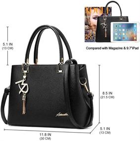 img 2 attached to Womens Handbags Shoulder Designer Satchel Women's Handbags & Wallets in Satchels