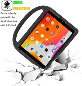 img 1 attached to 📱 RTOBX iPad 6th/5th Gen Case: Kid-Friendly, Shockproof, Lightweight Cover + Screen Protector - Black