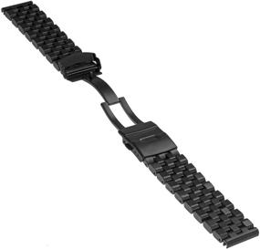 img 1 attached to 💪 Enhance Your Style with StrapsCo Stainless Steel Block Bracelet