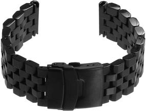 img 4 attached to 💪 Enhance Your Style with StrapsCo Stainless Steel Block Bracelet