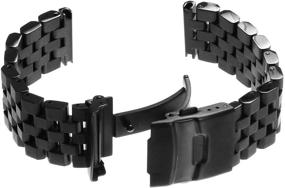 img 3 attached to 💪 Enhance Your Style with StrapsCo Stainless Steel Block Bracelet