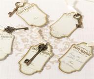 🔑 lillian rose vintage key tags guest book alternative in bronze logo