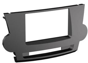 img 2 attached to 🎛️ Scosche TA2089B Black Dash Kit for 2008-2012 Toyota Highlander - Compatible with ISO Double DIN & DIN+Pocket