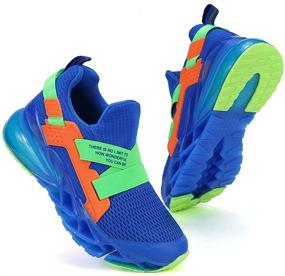 img 4 attached to Girls' Athletic Sneakers - Lightweight, Breathable and Perfect for Walking