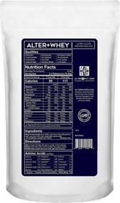 img 3 attached to 🥛 Alter + WHEY - Premium Grass-Fed Whey Protein Isolate: Cold-Processed and Undenatured, Ultra Clean & Hypoallergenic - Professional Grade - Unflavored (1 Lb)