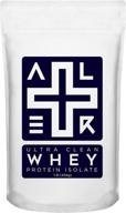 🥛 alter + whey - premium grass-fed whey protein isolate: cold-processed and undenatured, ultra clean & hypoallergenic - professional grade - unflavored (1 lb) logo