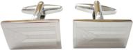 kiola designs silver etched cufflinks logo