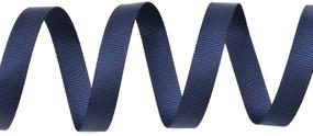 img 1 attached to 🎀 Ribest 3/8 inch Navy Grosgrain Ribbon - Ideal for DIY Hair Accessories, Gift Packaging, Party Decorations, Scrapbooking, Wedding Flowers | 50 Yards Per Roll