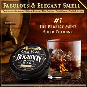 img 2 attached to 🥃 Occo Bobbo Solid Cologne - Bourbon and Sandalwood Scent for Men - 2oz Concentrated Balm - Smooth Blend of Woody Oak Barrel - Men's Solid Bourbon Cologne