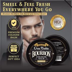 img 1 attached to 🥃 Occo Bobbo Solid Cologne - Bourbon and Sandalwood Scent for Men - 2oz Concentrated Balm - Smooth Blend of Woody Oak Barrel - Men's Solid Bourbon Cologne