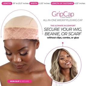 img 3 attached to 🧢 GripCap by Milano Collection: The Ultimate Tan WiGrip Comfort Band and Wig Cap Combo