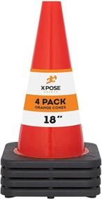 img 4 attached to 🚦 Enhancing Visibility and Safety: Xpose Safety Orange Traffic 4 Pack