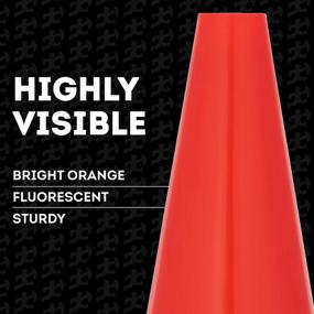 img 1 attached to 🚦 Enhancing Visibility and Safety: Xpose Safety Orange Traffic 4 Pack