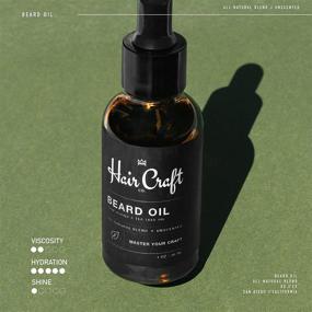 img 2 attached to 🧔 Hair Craft Co. Beard Oil 1oz – Natural Unscented Oil for Smoother, Softer, and Stronger Beard Growth – Jojoba & Argan Oils