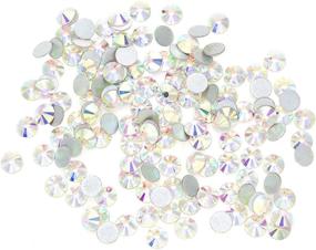img 4 attached to Rhinestones Crafts，Round Crystal Diamond Clothes