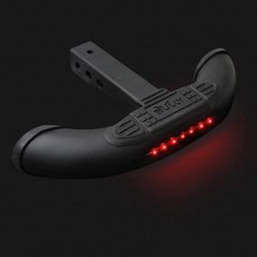 img 3 attached to 🚚 Bully BBS-1104L Black Bull Series Heavy-Duty Rugged Towing Truck SUV Bumpstep Hitch Step Protector with LED Brake Light Universal Fit Hitch Mount for Chevy, Ford, Toyota, GMC, Dodge RAM, Jeep Trucks