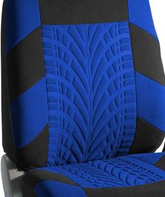 img 1 attached to FH Group FB071102 Travel Master Seat Covers (Blue) Front Set – Universal Fit For Cars Trucks And SUVs