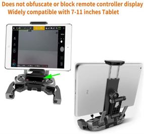 img 3 attached to 📱 Hanatora Tablet Phone Front Holder Mount with Neck Lanyard Strap for DJI Drones - Compatible with 4-11 Inch Tablets and Phones