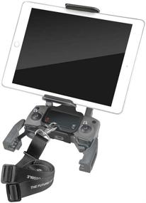 img 4 attached to 📱 Hanatora Tablet Phone Front Holder Mount with Neck Lanyard Strap for DJI Drones - Compatible with 4-11 Inch Tablets and Phones