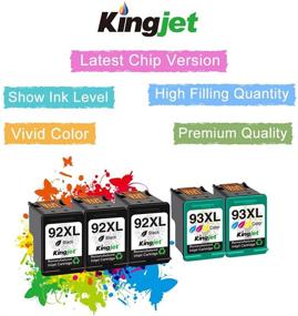 img 3 attached to Kingjet Remanufactured Cartridge Replacement Photosmart Computer Accessories & Peripherals for Printer Ink & Toner