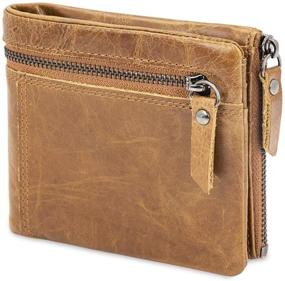 img 4 attached to 🔒 Secure and Stylish BLUZELLE Genuine Leather Blocker Wallet: Protect Your Valuables in Style