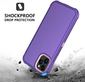 img 3 attached to 📱 High-Performance BENTOBEN iPhone 11 Case | Full Body Rugged Hybrid Shockproof Cover for Men and Boys with Kickstand, Belt Clip Holster - Purple/Pink