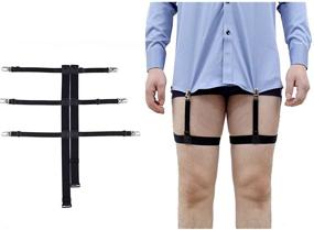 img 4 attached to 👔 Non-Slip Locking Clamps for Jelinda Dress Shirts - Men's Clothing