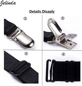 img 2 attached to 👔 Non-Slip Locking Clamps for Jelinda Dress Shirts - Men's Clothing