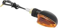 🚦 bikemaster universal ultra small mini stalk turn signals in black/amber: enhanced visibility for motorcycle safety logo