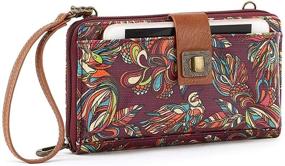 img 3 attached to Sakroots Smartphone Crossbody Apricot Flower