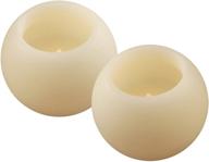 🕯️ lumabase 93902 cream 4-inch round wax led battery operated candle логотип
