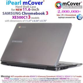 img 3 attached to MCover MCover SamsungChromebook3 XE500C13 Pink Chromebook XE500C13 Compatible