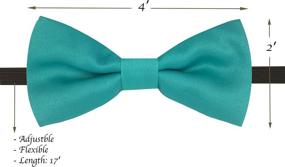 img 3 attached to Stylish Metallic Toddler Bowtie Accessories for Boys: Adjustable Bow Ties by Bow Ties