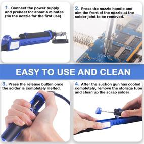 img 1 attached to 🔌 Efficient and Easy-to-Use Electric One Hand Operated Soldering Desoldering Tool