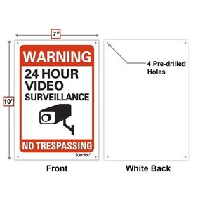 img 2 attached to Famtec Video Surveillance Glow Dark Signs