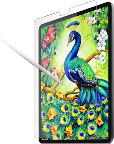 img 4 attached to 📱 Premium 2 Pack Paper Matte Screen Protector for iPad Pro 11 inch 2021/2020/2018 - Anti Glare, Anti Blue Light, Perfect for Drawing, Writing, and Sketching