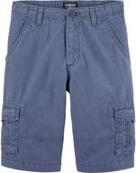 👕 cedar boys' clothing and shorts: kosh toddler cargo shorts - a stylish and functional choice for active toddlers logo