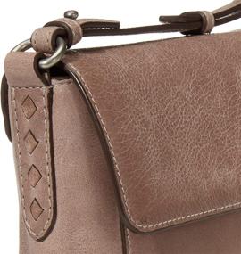 img 1 attached to FRYE Reed Flap Crossbody Violet Women's Handbags & Wallets