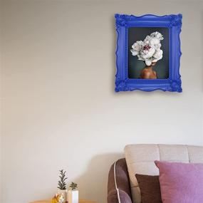 img 1 attached to 🖼️ SIMON'S SHOP 8x10 Baroque Style Picture Frame with Blue 10x8 Photo Frame